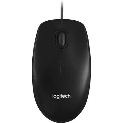 B100 Optical USB Wired Mouse – Black