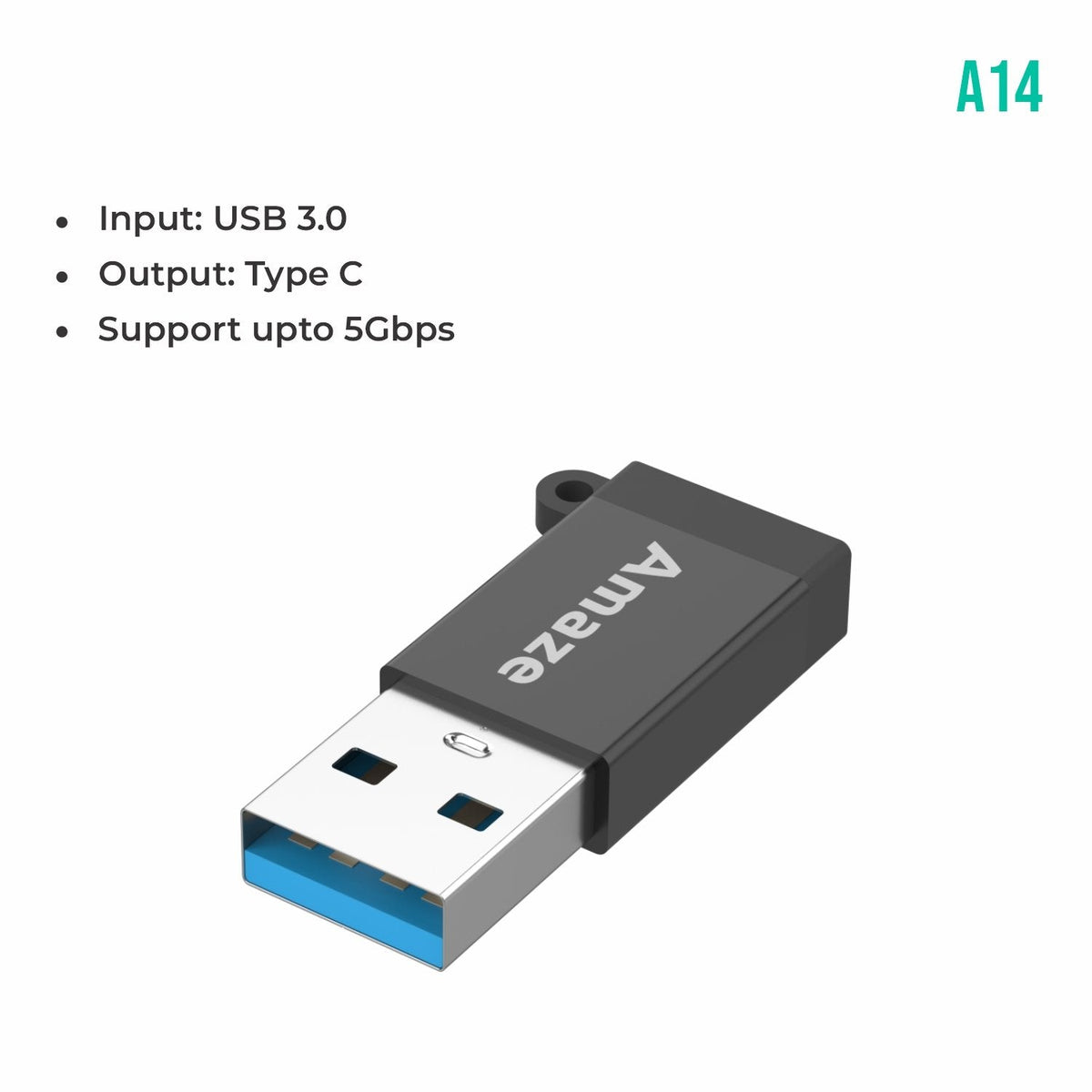 AMAZE USB 3.0 TO TYPE C FEMALE ADAPTER A14