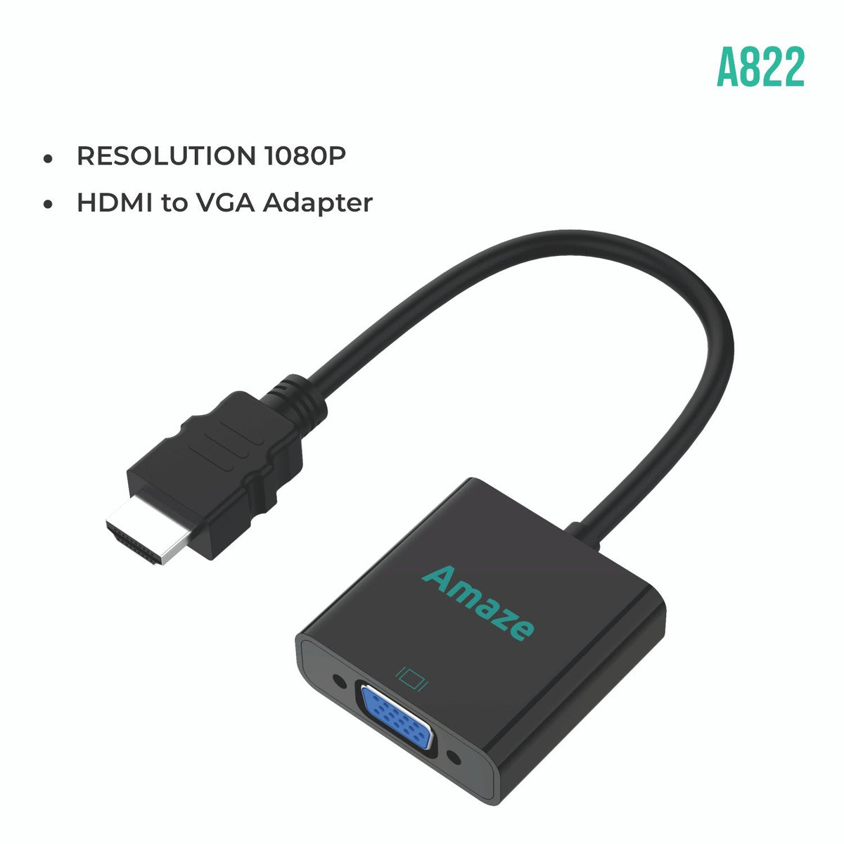 AMAZE HDMI TO VGA ADAPTER A822