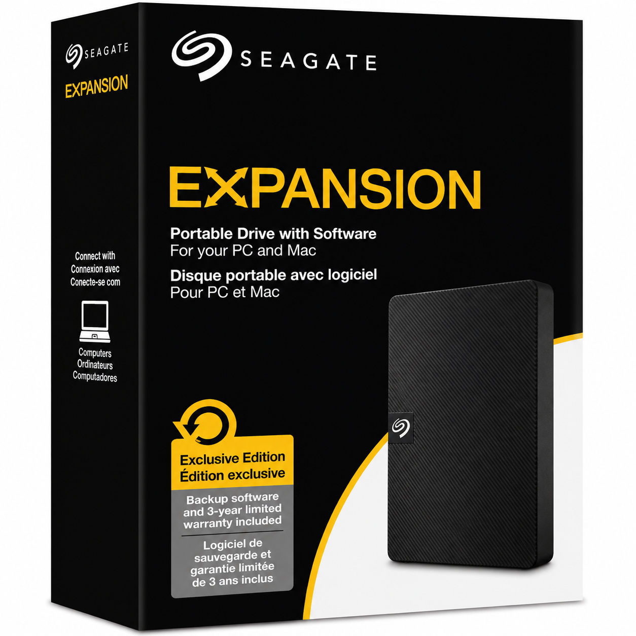 SEAGATE EXPANSION 1TB HDD USB 3.0 PORTABLE 2.5 INCH EXTERNAL HARD DRIVE