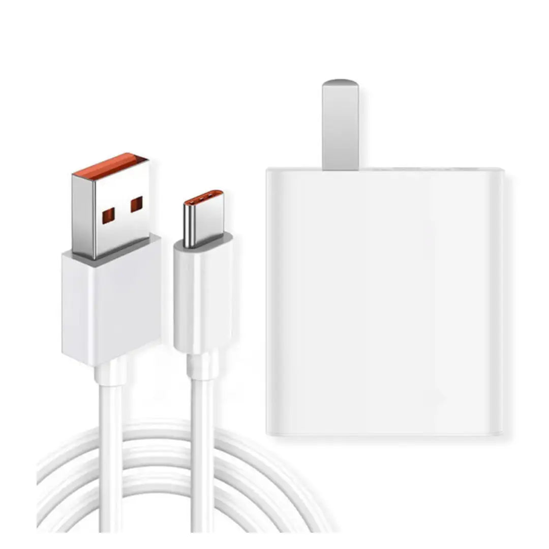 Faster V33 QC 33W Fast Charger Adapter with USB Type-C Cable