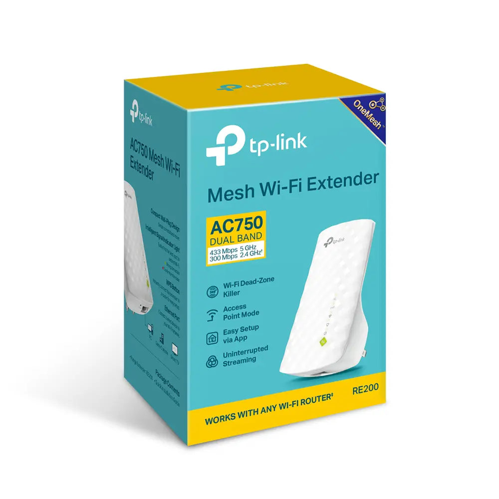 TP-LINK RANGE EXTENDER RE200 AC750