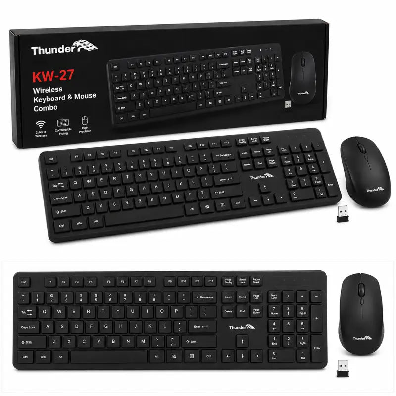 Thunder KW-27 Wireless Keyboard & Mouse Combo