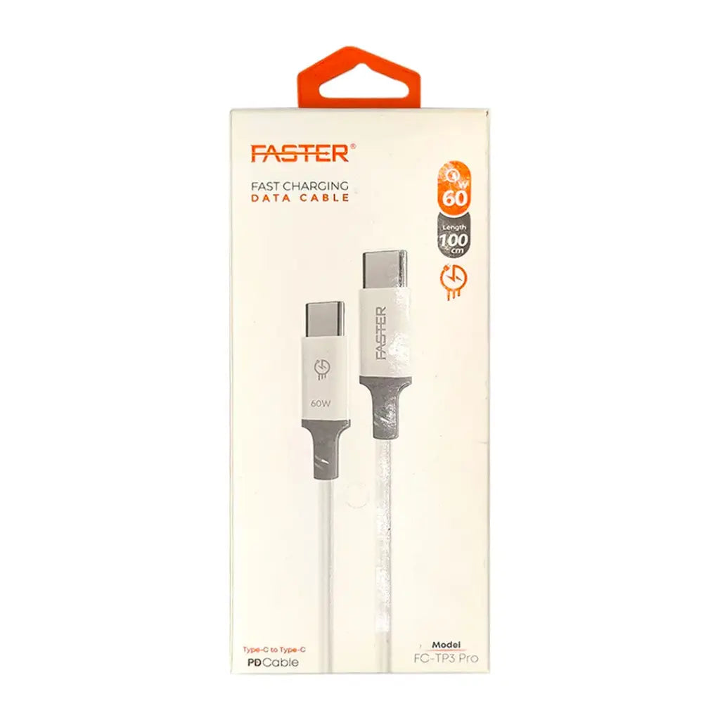 Faster FCTP3 Pro Type C To Type C Data Cable