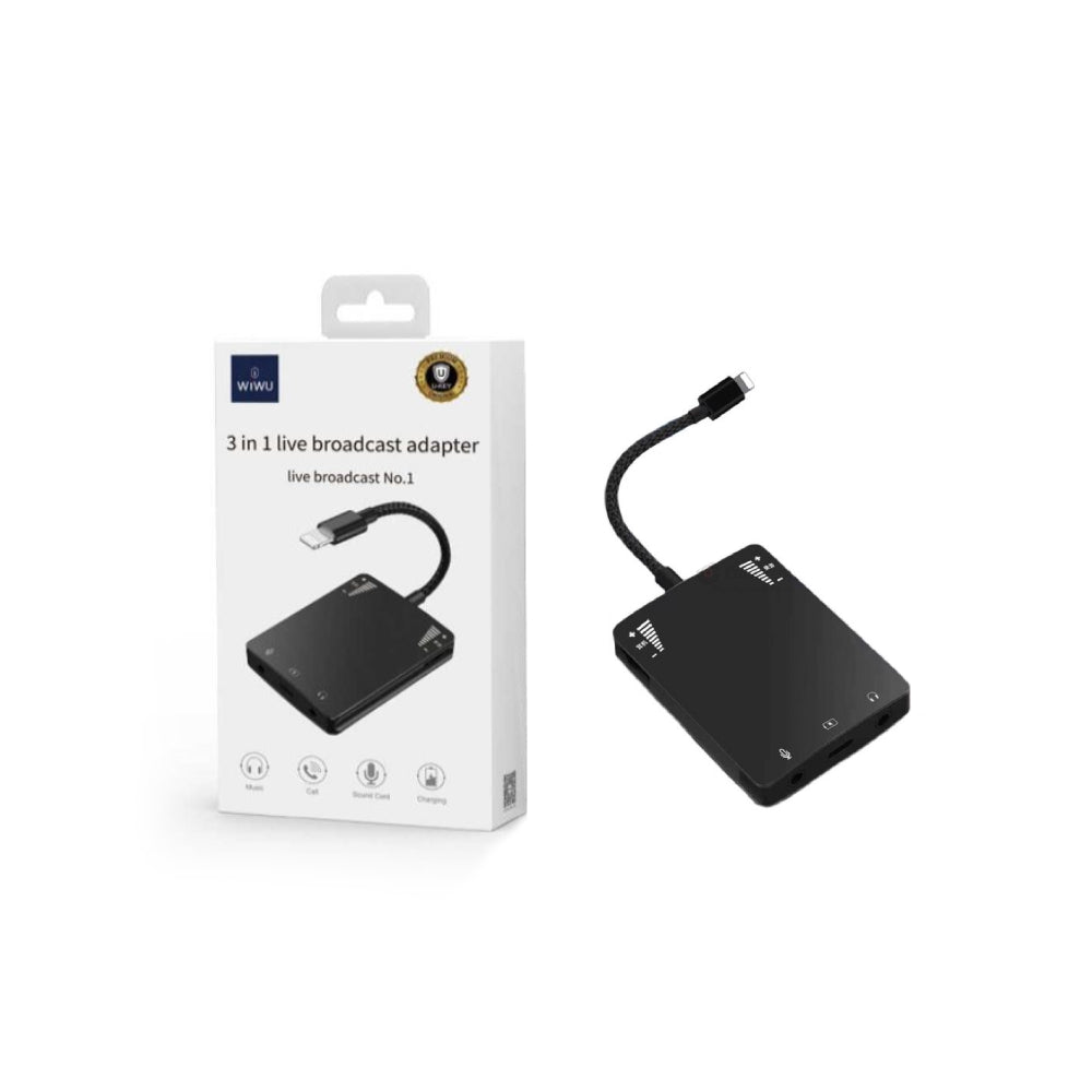 WIWU 3 IN 1 LIVE BROADCAST ADAPTER
