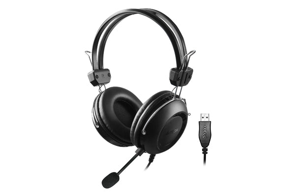 A4Tech HU-35 USB Stereo Headset – HD Audio &amp; Noise-Cancelling Mic