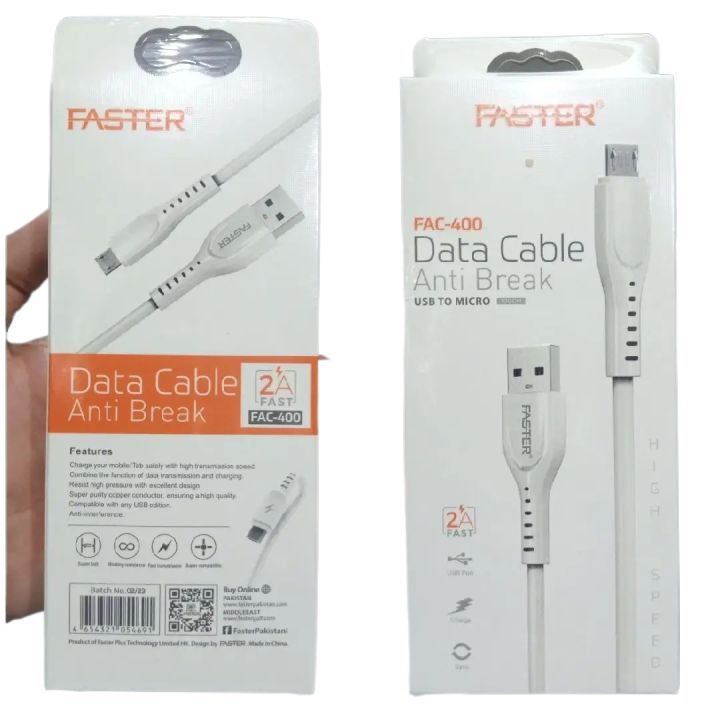 FASTER FAC 400 LIGHTNING DATA CABLE