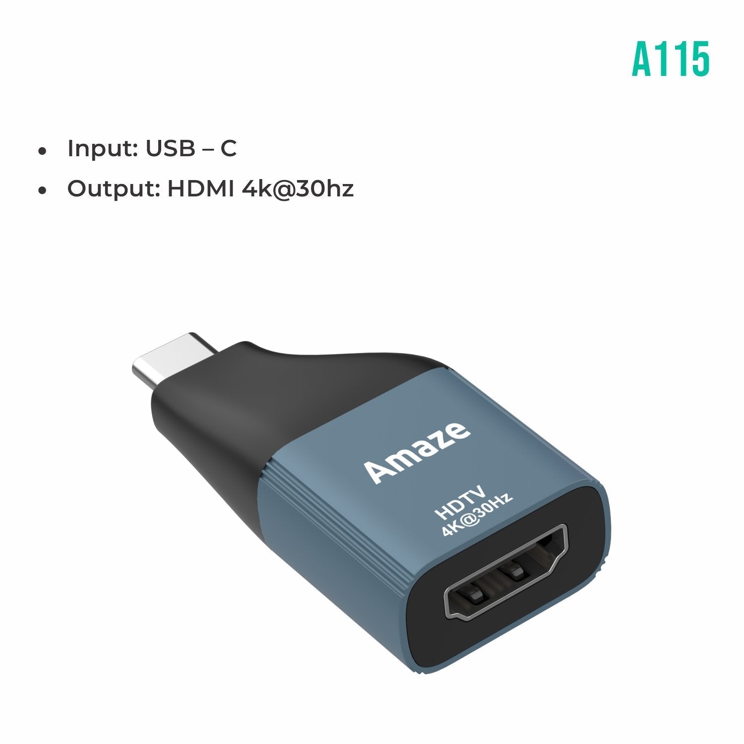 AMAZE TYPE-C TO HDMI 4k ADAPTER A115