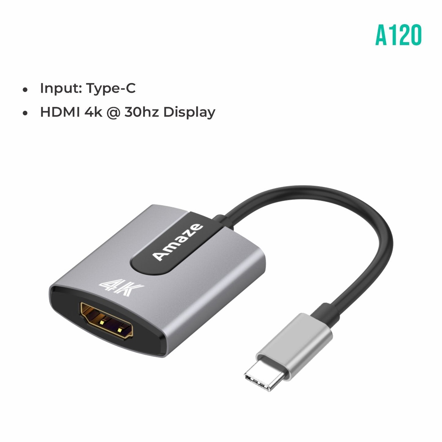 AMAZE TYPE-C TO HDMI 4k ADAPTER A120