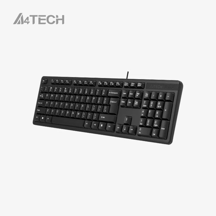 A4Tech KK-3 Wired Multimedia Keyboard – Comfort Silicon Membrane, Laser Inscribed Keys &amp; Spill-Resistant Design