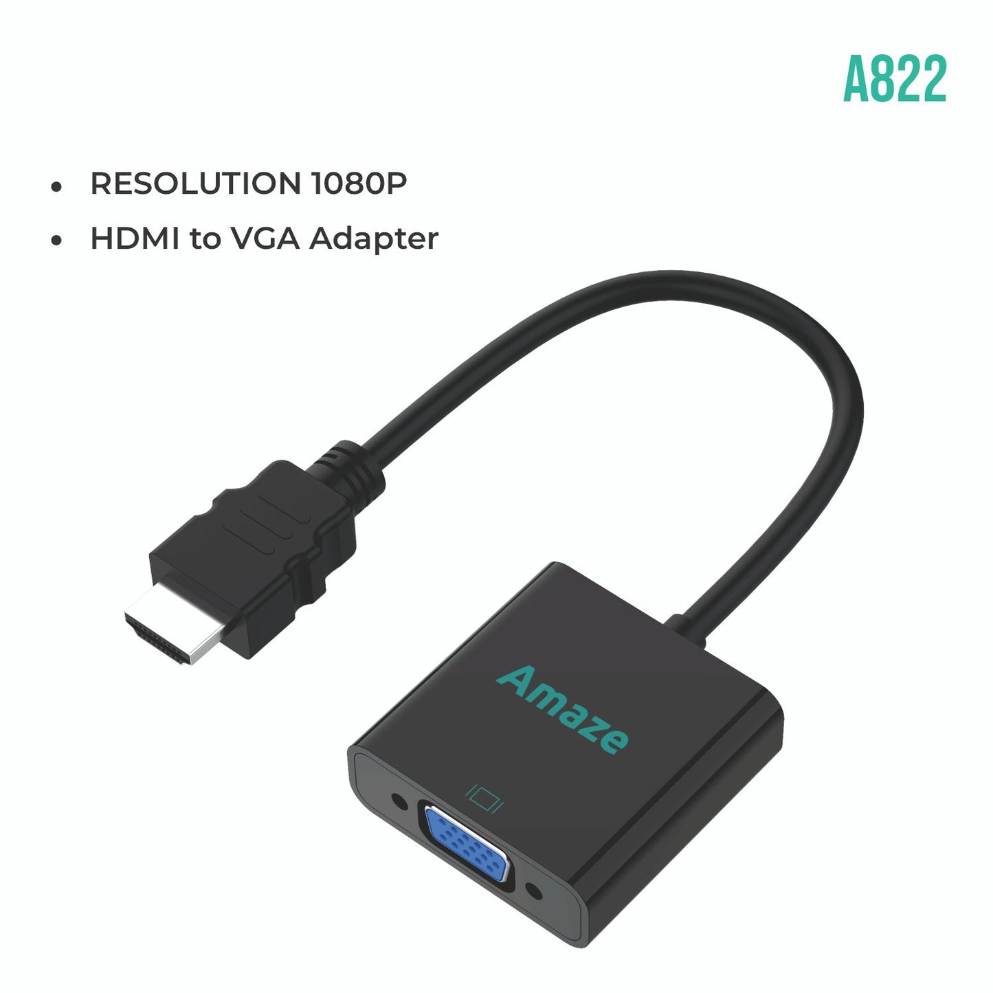 AMAZE HDMI TO VGA ADAPTER A822
