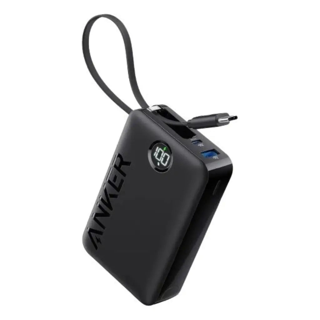 Anker Power Bank (20,000mAh, 22.5W, Built-In USB-C Cable)