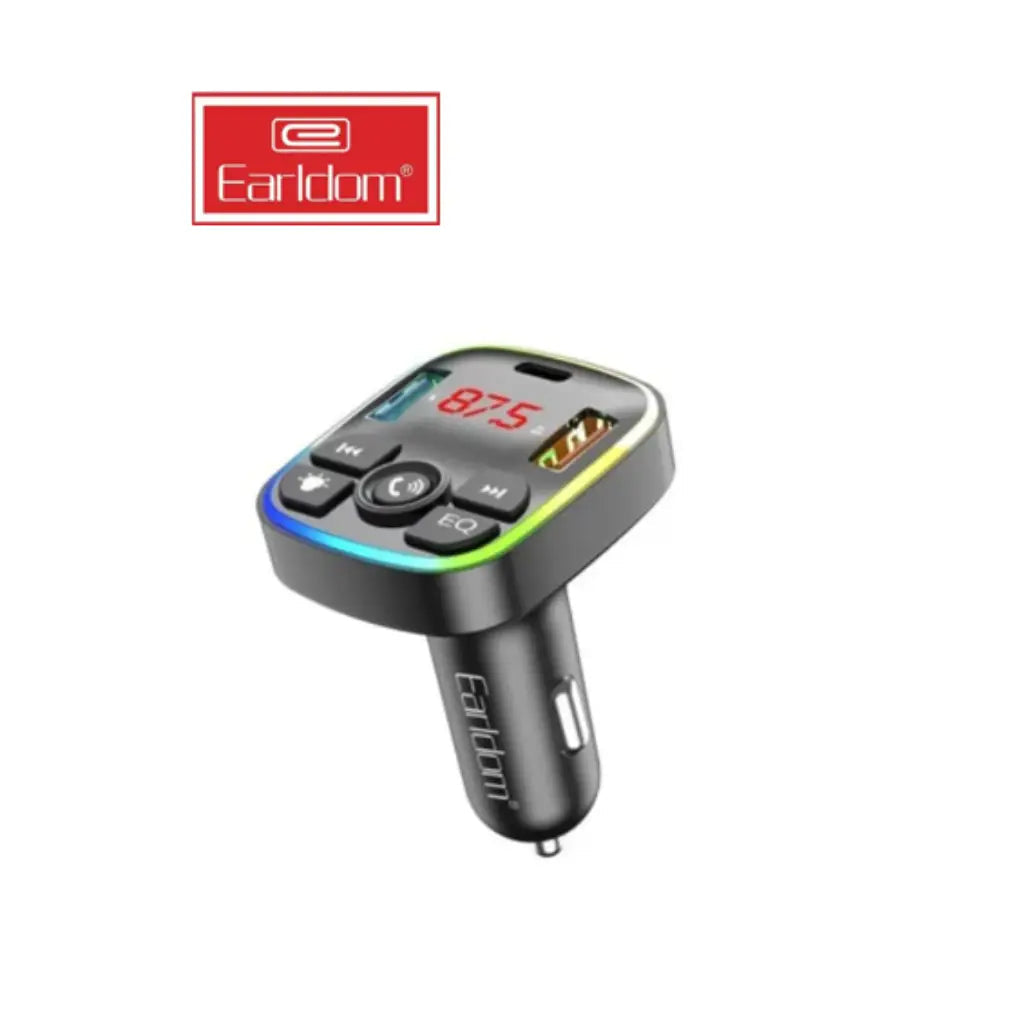Earldom 4-in-1 Wireless Car MP3 Player with Fast Charging &amp; FM Transmitter
