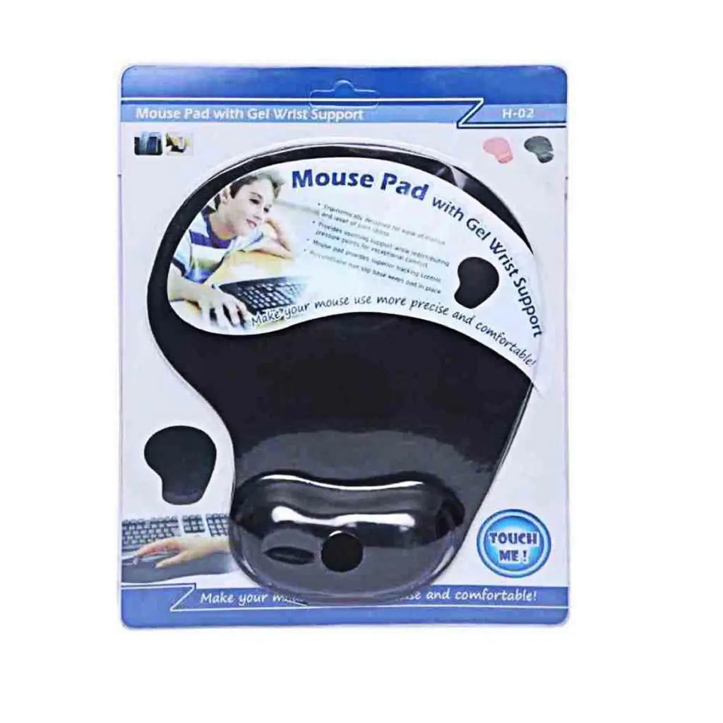 Mouse pad with gel wrist support
