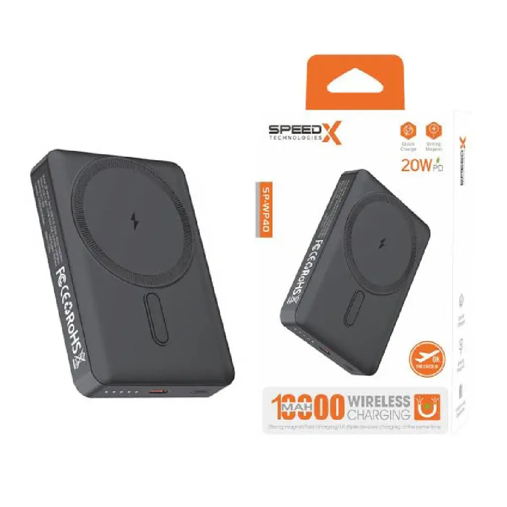 SPEED-X SP-WP40 10000mAh Magnetic Wireless Power Bank 20W PD