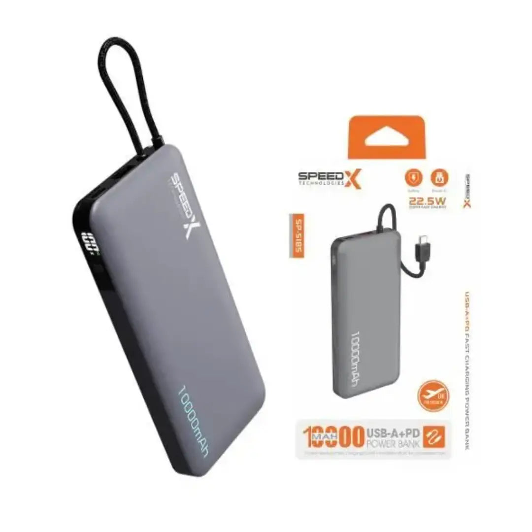 SPEEDX SP-S185 22.5W 10000MAH SUPER FAST CHARGING POWER BANK