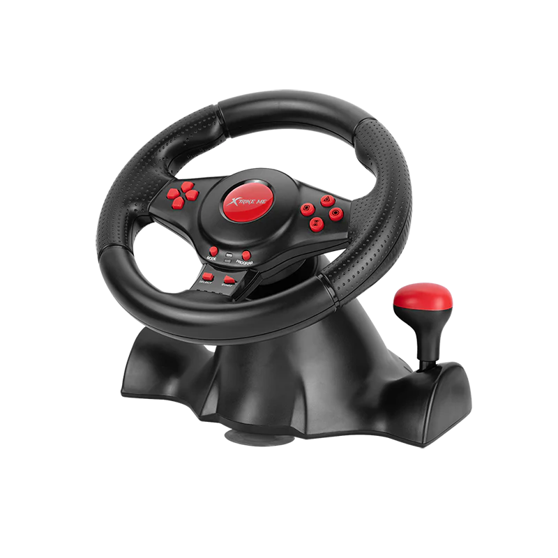 XTRIKE ME GP-903 RACING WHEEL WITH DUAL VIBRATION MOTORS REALISTIC GAMING EXPERIENCE