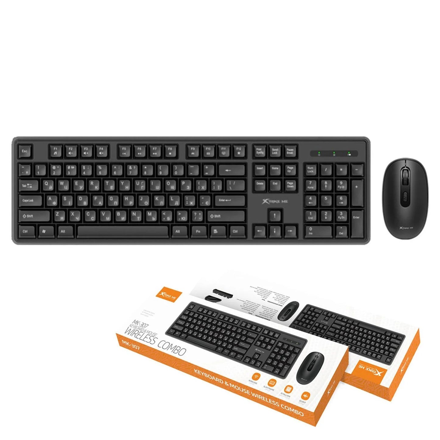 Xtrike Me Mk-307 En Wireless Keyboard &amp; Mouse Combo