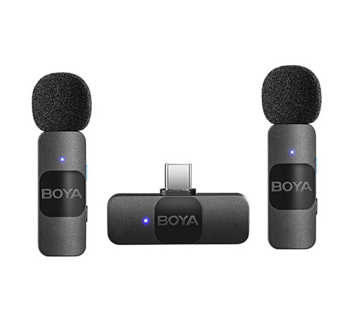 Boya BY-V20 Dual UltraCompact Wireless Microphone For Type C With 3 Year Warranty