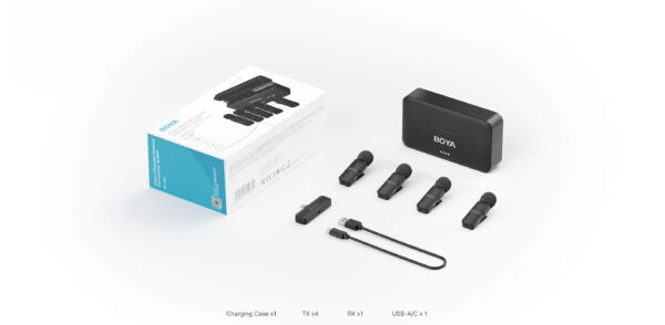 BOYA BY-V4U 4-Channel V Series Wireless Microphone For Andriod Type C With 3 Year Warranty
