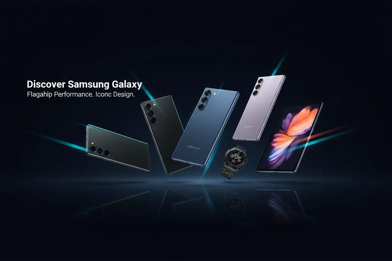 Samsung Galaxy smartphone promotional banner